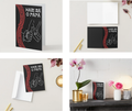 Father’s Day Card | Māori & English | Black, Red & White