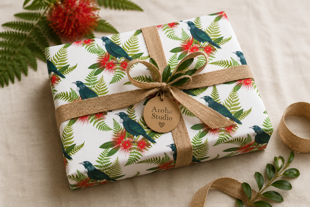Tui & Pohutukawa / Aotearoa Gift Wrap